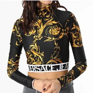 NWOT Versace Jeans Couture Garland Print Top